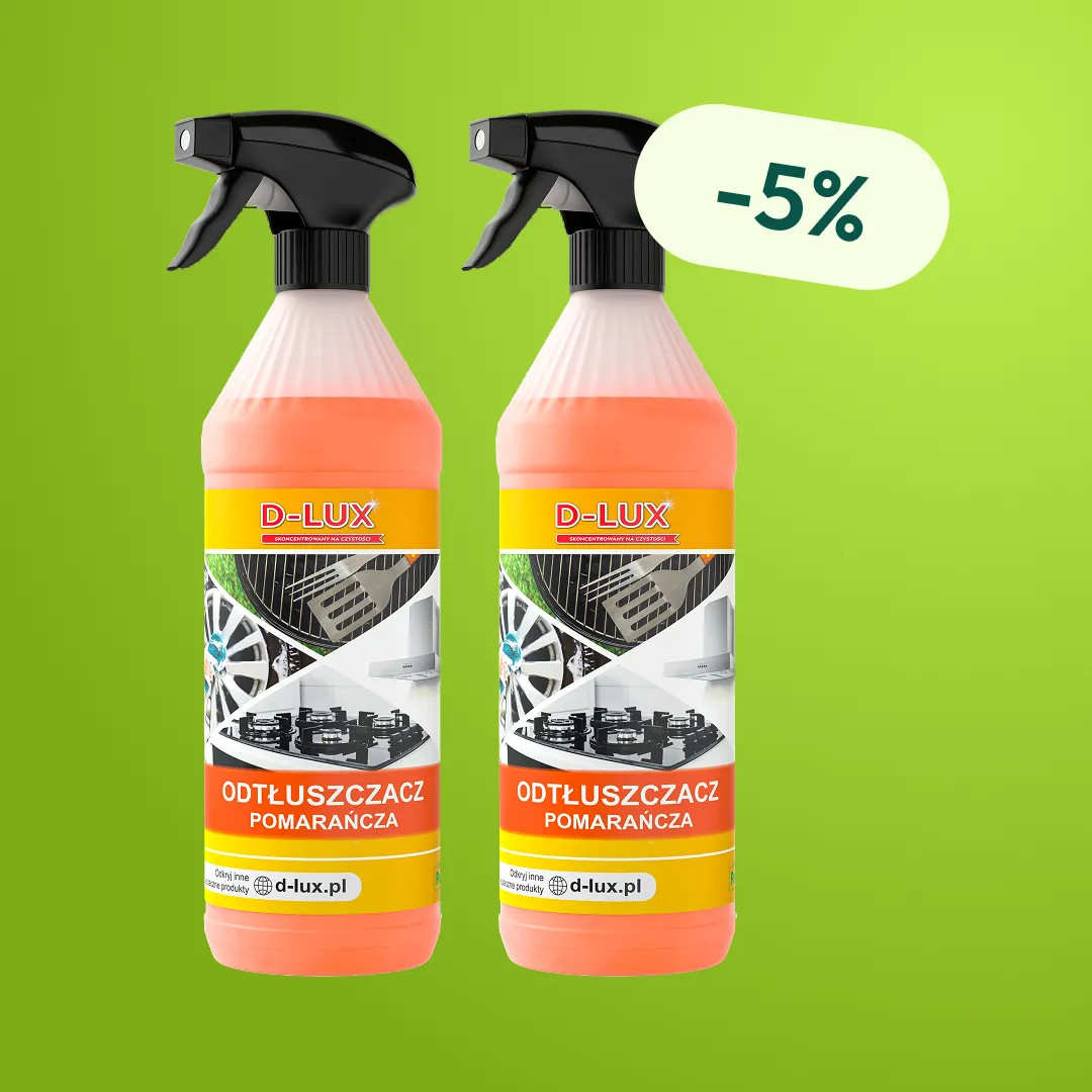 D-LUX Odtłuszczacz pomarańcza  1 L - Zestaw 2 butelek z rabatem